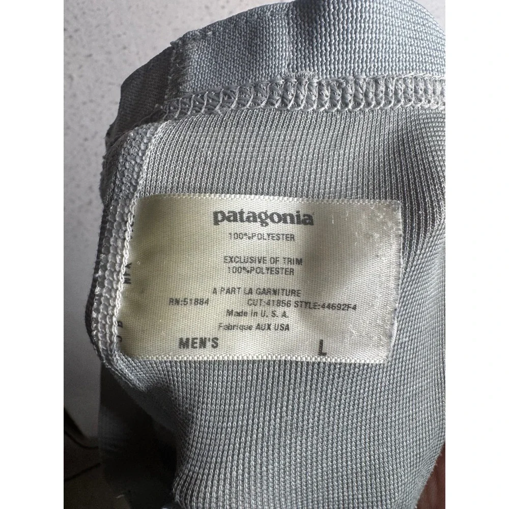 Patagonia Capilene Mens Large Gray Thermal Base Layer Pants 44692 Made in USA